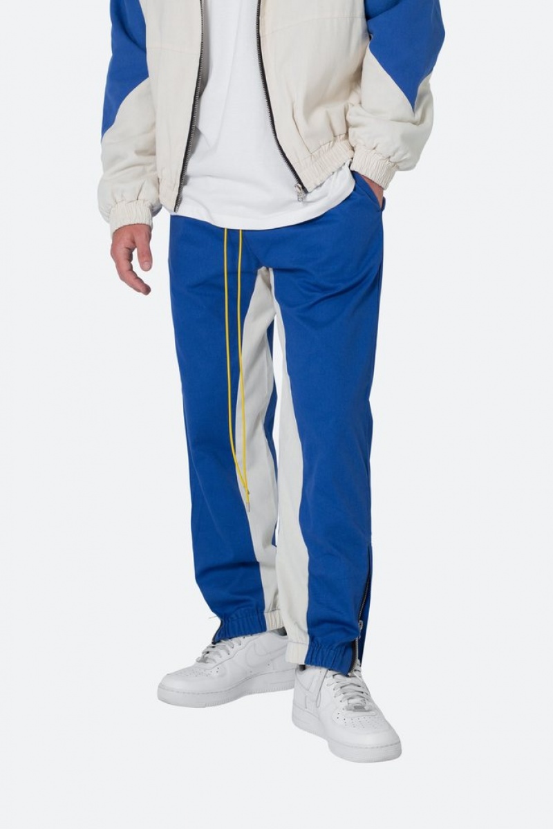 Mnml Twill Racing Pants Pants & Chinos Blue/Natural | DM83-Y0QF