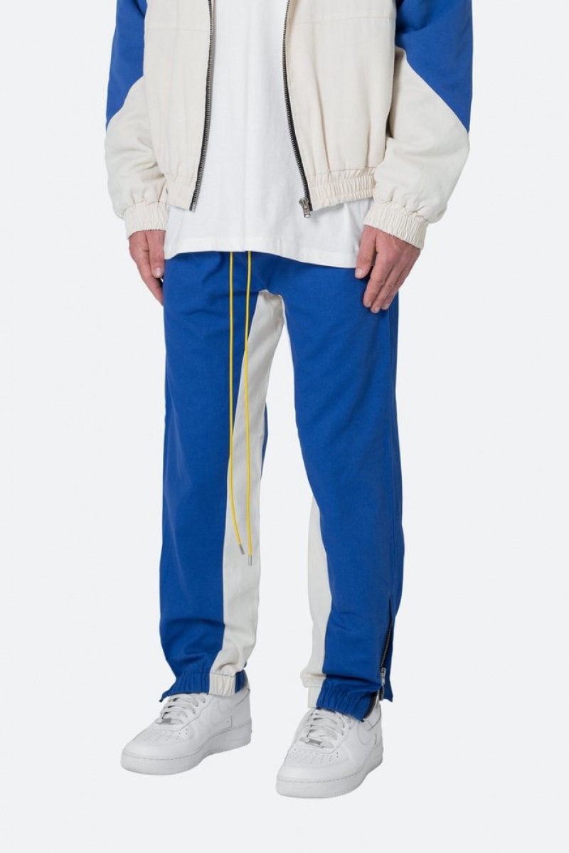 Mnml Twill Racing Pants Pants & Chinos Blue/Natural | DM83-Y0QF