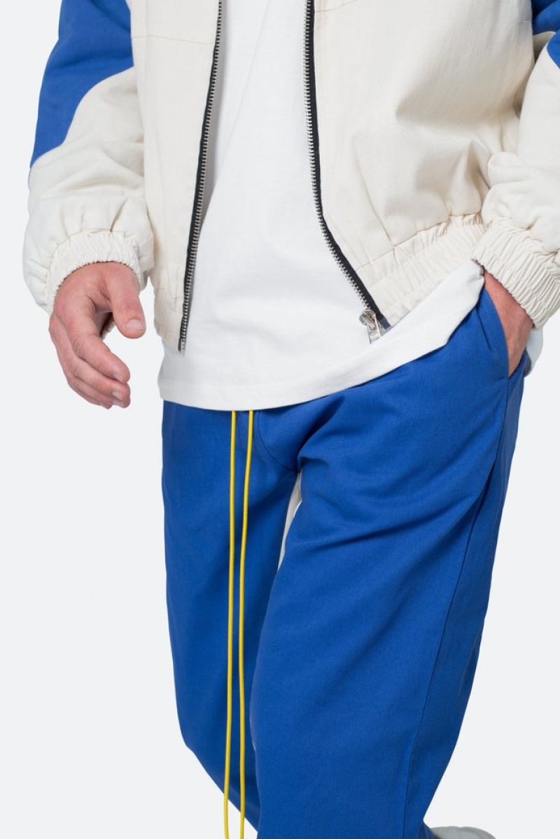 Mnml Twill Racing Pants Pants & Chinos Blue/Natural | DM83-Y0QF