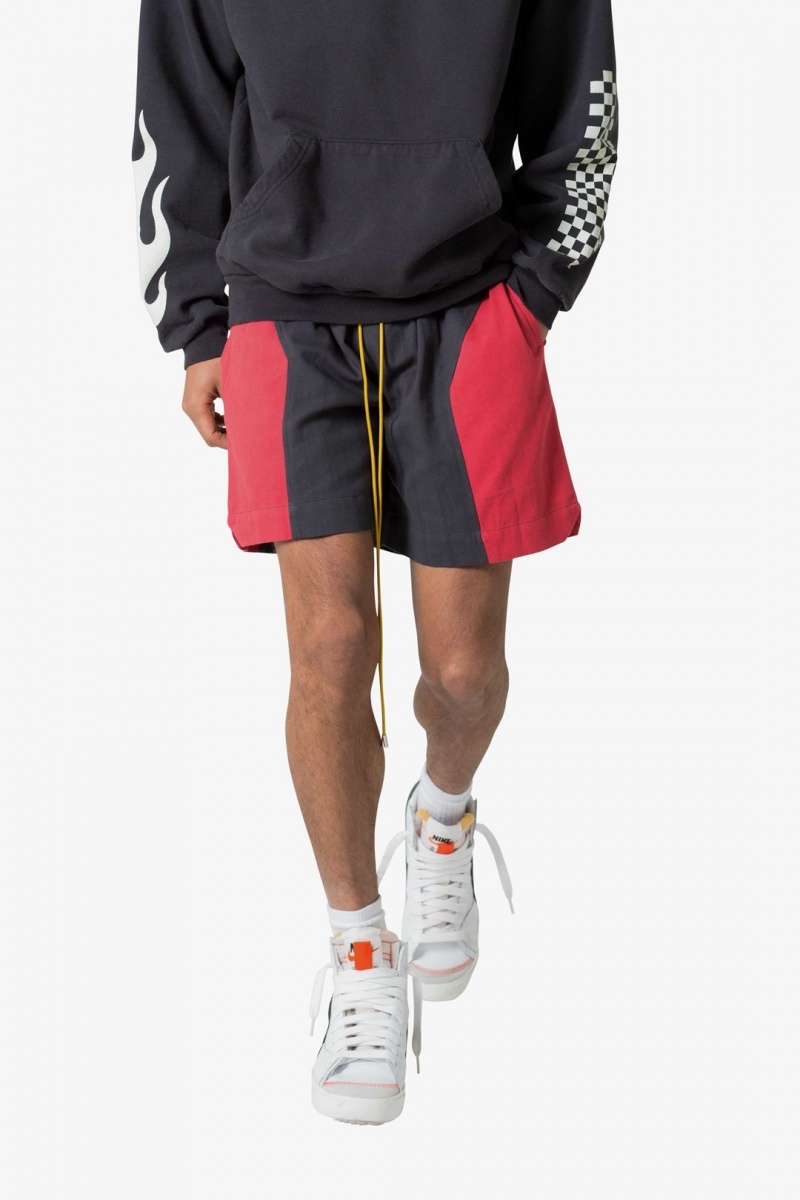 Mnml Twill Racing Shorts Shorts Black/Red | ZO24-P3KQ