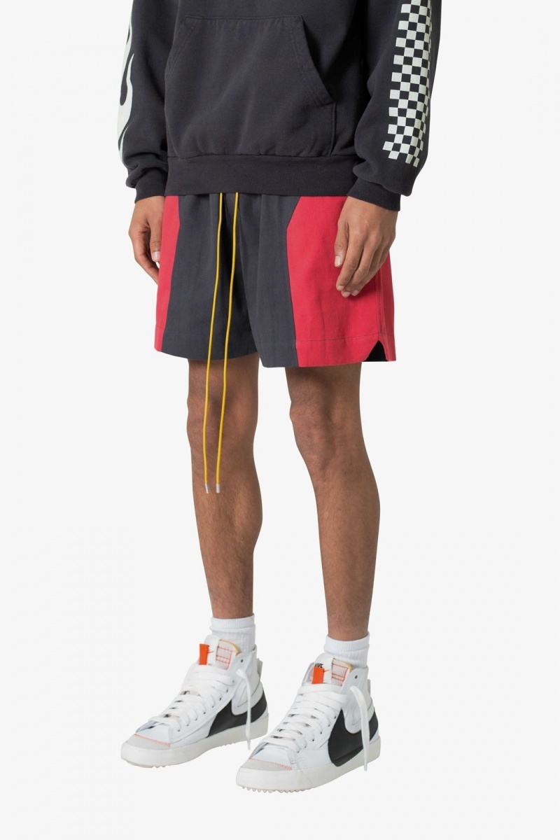 Mnml Twill Racing Shorts Shorts Black/Red | ZO24-P3KQ