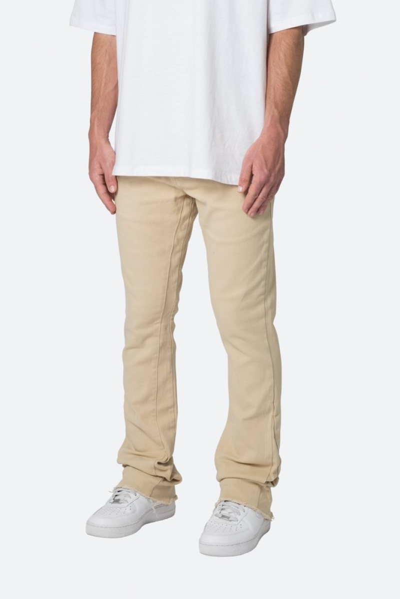 Mnml Twill Slim Stacked Pants Pants & Chinos Khaki | DX12-T7CD