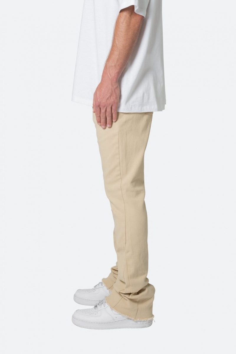 Mnml Twill Slim Stacked Pants Pants & Chinos Khaki | DX12-T7CD