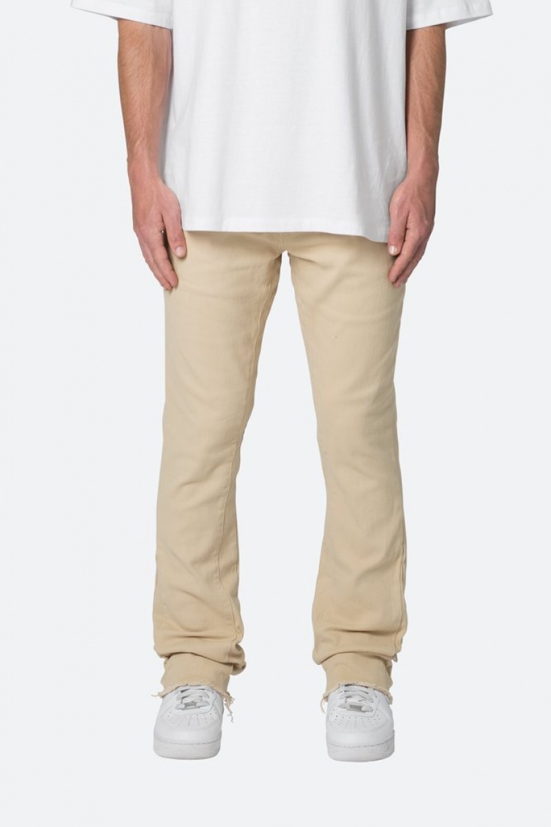 Mnml Twill Slim Stacked Pants Pants & Chinos Khaki | DX12-T7CD