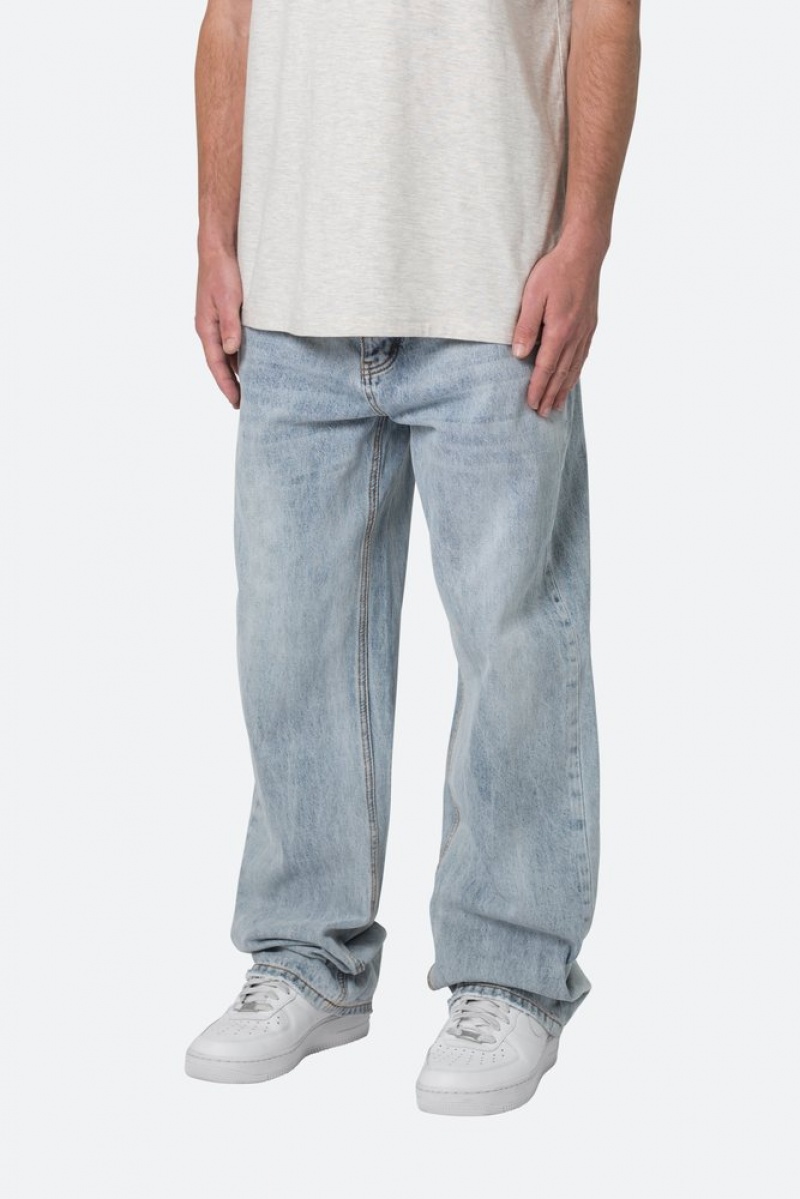 Mnml Ultra Baggy Denim Baggy Denim Light Blue | JP20-V1IX