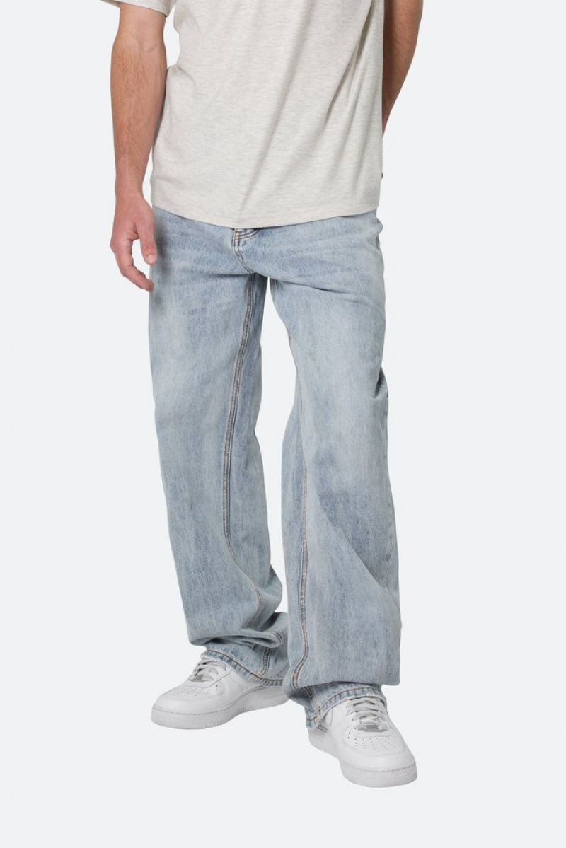 Mnml Ultra Baggy Denim Baggy Denim Light Blue | JP20-V1IX