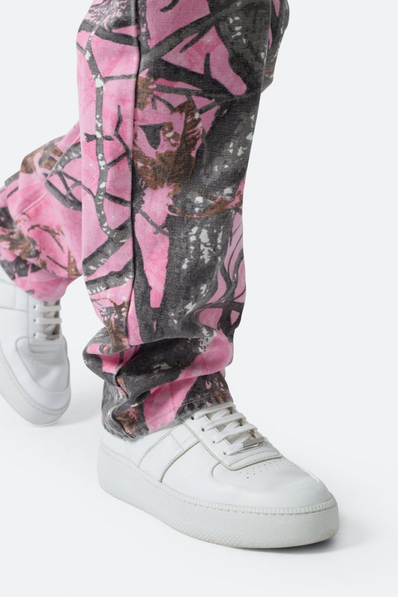 Mnml V603 Camo Carpenter Pants Baggy Denim Pink | VA71-J4NT