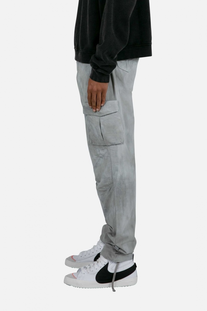 Mnml Washed Camo Cargo Pants Cargos Grey/White | BH83-X4QX