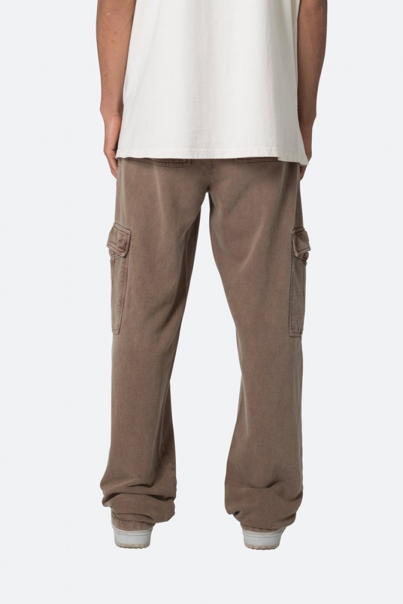 Mnml Washed Cargo Sweatpants Sweatpants BROWN | PQ62-I7CJ