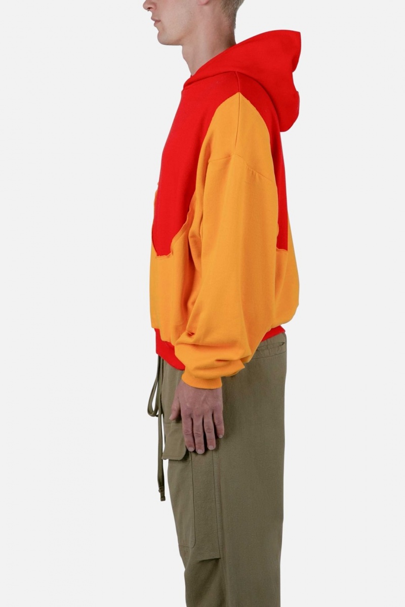 Mnml Whirlwind Hoodie Sweatshirts Red/Yellow | HG82-G5FS