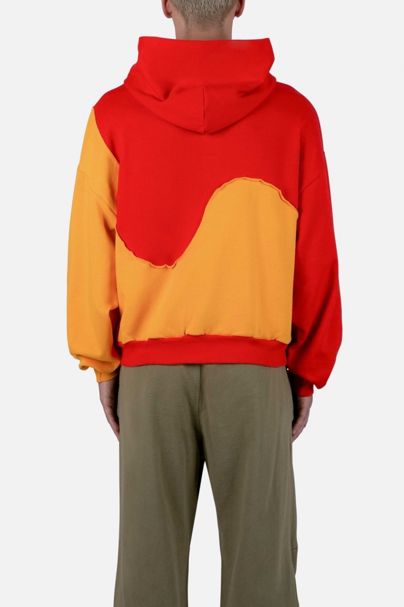 Mnml Whirlwind Hoodie Sweatshirts Red/Yellow | HG82-G5FS