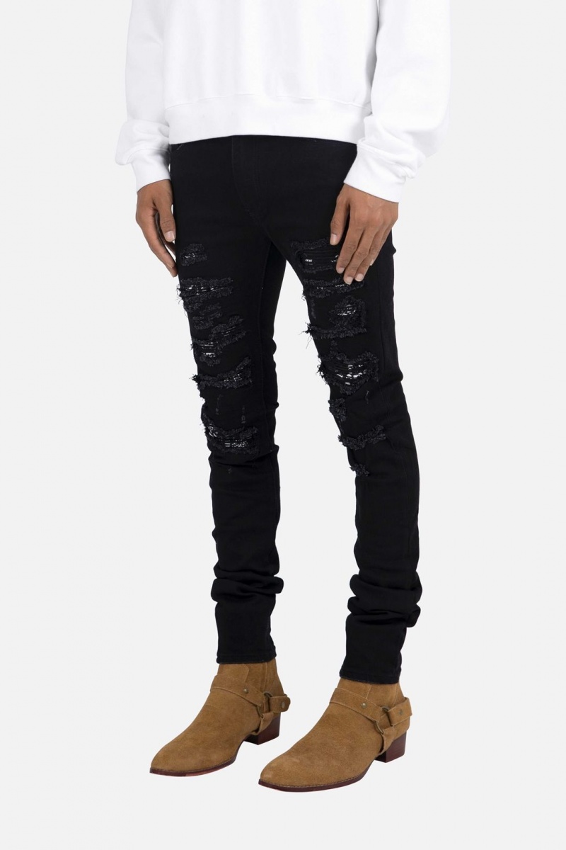 Mnml X165 Paisley Skinny Denim Skinny Denim Black/Black | NW07-K0PE