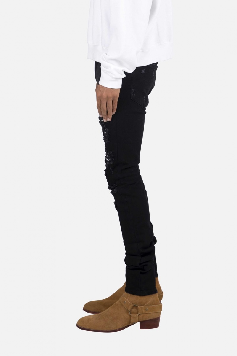 Mnml X165 Paisley Skinny Denim Skinny Denim Black/Black | NW07-K0PE