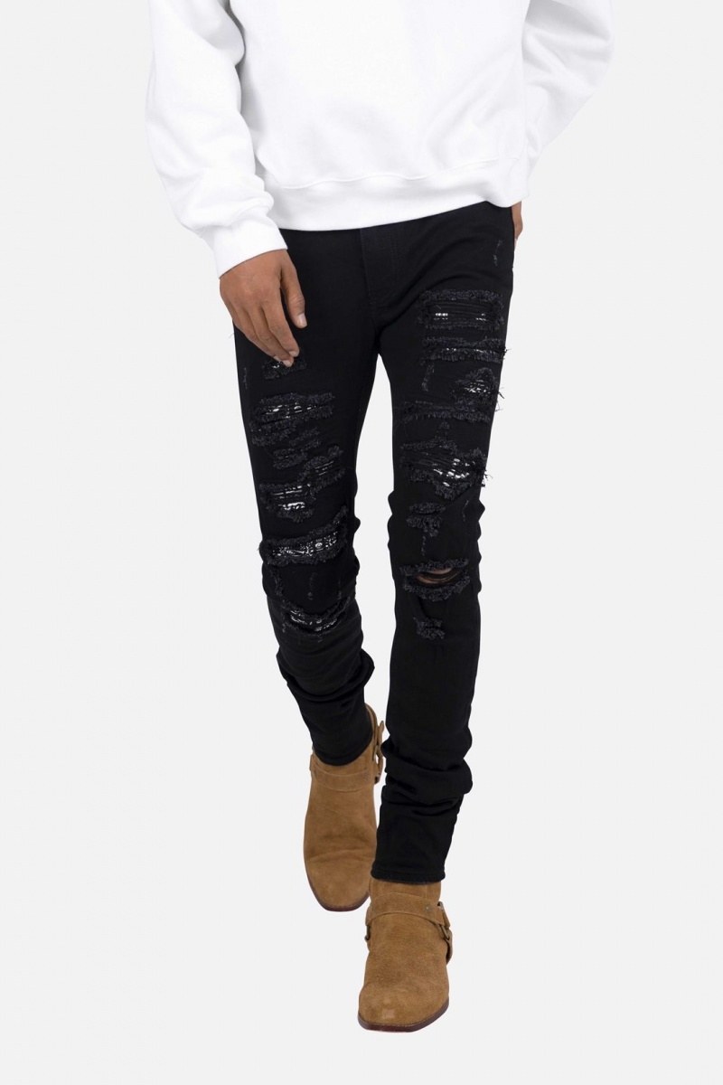 Mnml X165 Paisley Skinny Denim Skinny Denim Black/Black | NW07-K0PE