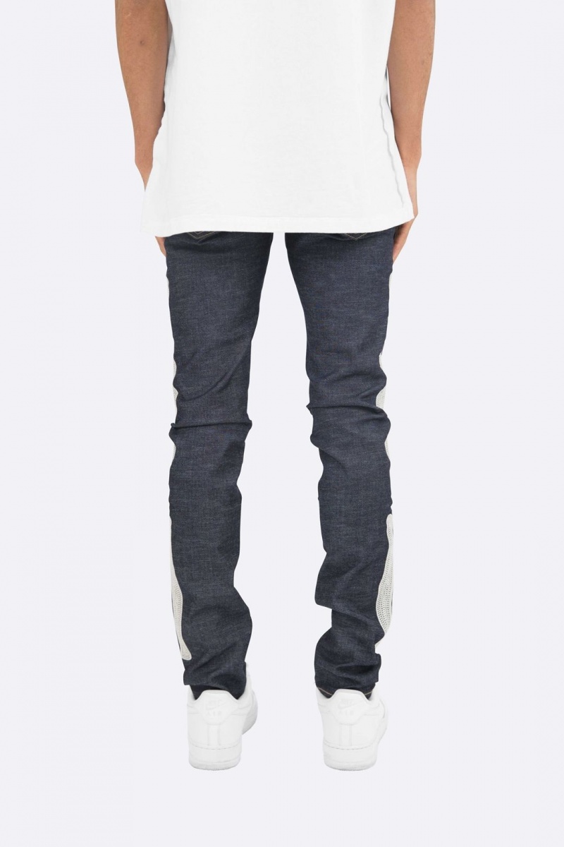 Mnml X199 Skeleton Skinny Denim Skinny Denim Raw Blue | EQ63-P1JA