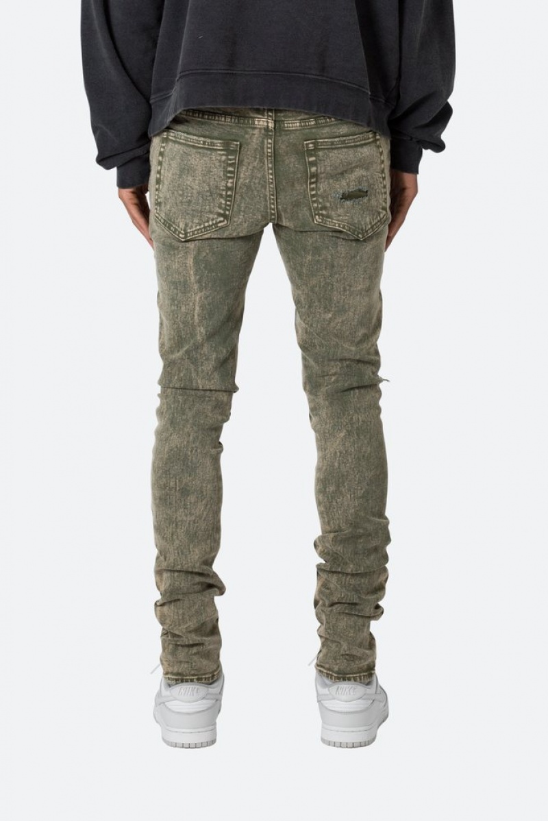 Mnml X369 Stretch Skinny Denim Skinny Denim Olive | JE47-H7UX