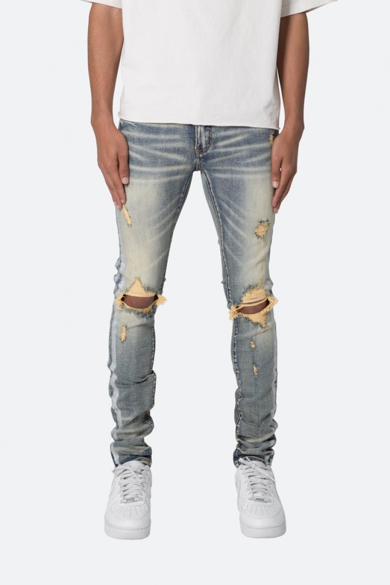 Mnml X560 Skinny Glitter Denim Skinny Denim Blue | JW25-G6PP